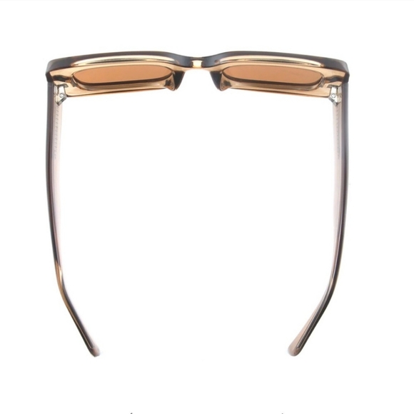 NWT RYAN SIMKHAI MARA SUNGLASSES IN CRYSTAL CLEAR LIGHT BROWN - Picture 4 of 11